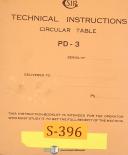 SIP-SIP PD-3, Circular Table Technical Instructions Manual-PD-3-01